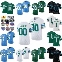 Team University Football 7 Michael Pratt Jersey Tulane Green Wave College 6 Lawrence Keys III 4 JHAQUAN JACKSON 17 Chris Brazzell II 99 Jesus Machado 21 Makhi Hughes