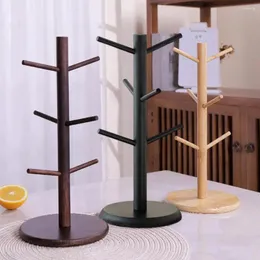 Kök förvaring Scratch-Free Cup Rack Cabinet Organizer Rymdbesparande avtagbar kaffemugghållare med 6 krokar för hemmet