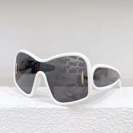 Tasarımcı Güneş Gözlüğü Kadın Metal Asetat Fiber Büyük Boy Çerçeve LW40121 Moda Güneş Gözlüğü Parti Plajı Sürüş Goggles Yüksek Kaliteli Anti-UV Gözlükleri