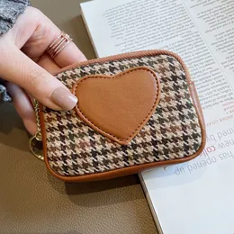 Canvas Small Wallet Fashion Women's Mini Coin Bag dragkedja Funktion Ny stil Utsökta studentkvinnor myntväska