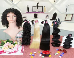 Virgin Human Hair mogą farbować wszystkie kolory wiązki Virgin Human Hair Extension Human Hair Pakiety w kropli 8051413