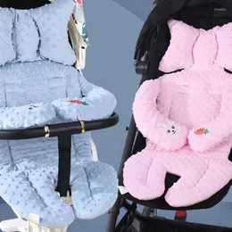 Peças de carrinho de bebê forro de bebê almofada de suporte de corpo de carro almofada antiderrapante bordado de pram
