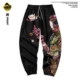 Pantalones Szkielet astronauta spodnie druku wiosenne i jesienne Trendy Hipstyl hiphopowy modne kombinezony i legginsy