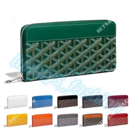Mody luksurys monety torebki karty Zielony portfel hurtowy długie portfele portafeuille Matignon Women Men Projektant portfel