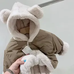 Dzieci Kurtki dla dziewcząt płaszcz zimowy chłopiec dziewczyna ubrania Ubranie urodzone Baby Owewear Stroje dzieci