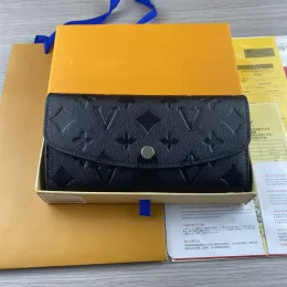 TOP AAA Fashion designer wallets luxury womens short purses embossed flower letters credit card holders ladies plaid money clutch bags with box high-quality