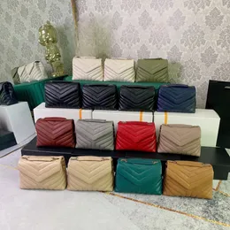 10a süper orijinal kalite 23cm loulou gerçek deri zincir mini omuz çantası klasik y cowilting cowhide kadın çanta bayanlar tote s .aa17