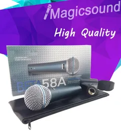 Wysokiej jakości wokal wokalny podręczny dynamiczny przewodowy mikrofon beta58 Supercardioid Microfone beta 58 A MIC9143152