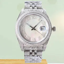 La migliore vendita Iced Out Watch top Brand Luxury Bling Orologio meccanico da uomo Relojes Hip Hop Orologio in oro pieno di diamanti Orologio da uomo impermeabile in cristallo Orologio uomo