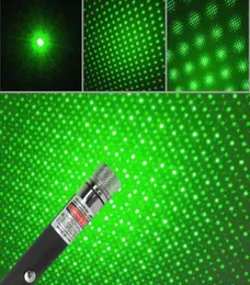 2 в 1 -й звездной шаблоне 532 нм 5 МВт зеленый лазерный перо с звездами с головкой лазер калейдоскоп легкий рождественский подарок высококачественный Fas7311419