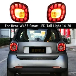 Bilstyling Streamer Turn Signal Indicator för Benz W453 SMART LED TAIL LIGHT 14-20 Broms Omvänd parkering Runda Ljus bakljusmontering