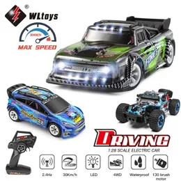 WLtoys 1 28 284131 284161 2.4G Racing Mini RC Car 30KM/H 4WD Elettrico ad alta velocità Telecomando Drift Giocattoli per bambini Regali 240105