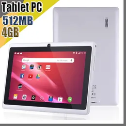 PC 20X DHL 2018 7 بوصة capacitive Allwinner A33 Quad Core Android 4.4 Dual Camera Tablet PC 4GB 512MB WiFi epad youtube facebook