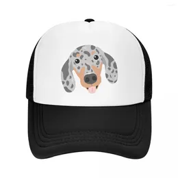 Ball Caps LOVE Blue Silver Dapple Dachshund Sausage Dog Baseball Cap Rugby Beach Horse Hat Female Men'S