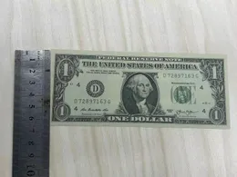 Kopiuj pieniądze rzeczywiste 1: 2 wielkości banknotów walutowych fałszywych monet Kolekcja Nowa symulacja dolara amerykańskiego Prop wrfus