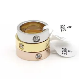 Con scatola 4mm 55mm acciaio al titanio argento oro anelli d'amore bague per uomo e donna sposi fidanzamento amanti regalo gioielli taglia 5- Qres