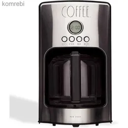 Kaffebryggare Rae Dunn Programmerbar dropp kaffebryggare kaffekanna för kök elektriskt kaffemaskin för bryggning kaffe 12 koppsl240105