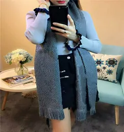New Beautiful warm and comfortable women039s autumn and winter wool knitted scarf of transportation costs no box2799922