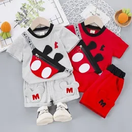 Completo da neonato per bambino 2023 nuova moda estiva vestiti per neonati bellissimo completo a due pezzi in stile coreano per bambini