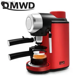Producenci kawy DMWD Włoski ekspres do kawy Espresso 240ml 5Bar Preso-Automatyczne osobiste maszynę do kawy z Cappuccino Milk Foamer EUL240105