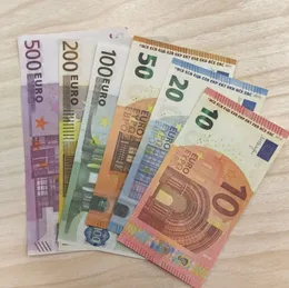 Kopiera pengar faktiska 1: 2 storlek objekt sedlar prop falska euro pund underhållning fest leveranser lätt att bära helg gamin ouguk