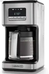 Producenci kawy Programy kawy programowalne maszyn do kawy ze szklanym karafką 14 filiżanek stali nierdzewnej | USA | NEWL240105