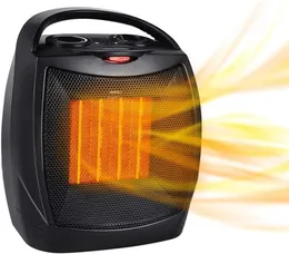 2022 PORTABLE Electric Space Heater With Thermostat 1500W750W Säker och tyst keramisk värmefan Värm upp 200 kvadratmeter för offic9154950