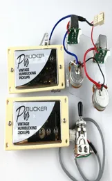 1 مجموعة من كروم Humbucker الغيتار بيك آب الرقبة وجسر الغيتار الكهربائي مع Pro Wiring Harness4110410
