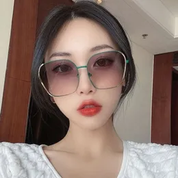 Nowa marka polaryzująca kobiety duży i szczupły wygląd, okulary przeciwsłoneczne dla mężczyzn z koreańską wersją modną ochronę UV Plain Face Mirror