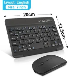 Tastiera wireless e mouse Mini tastiera bluetooth ricaricabile con mouse Tastiera ergonomica silenziosa per PC Tablet Phone7430698