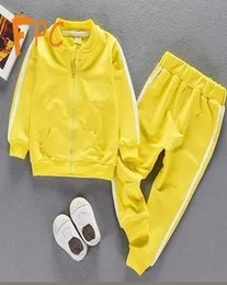 Clothing Sets Fall Sporty 2 Piece Set Toddler Children Solid Zipper Coat pants Boy Girl Clothes Sheath Full Sleeve Kids 12M5T Gi4505936