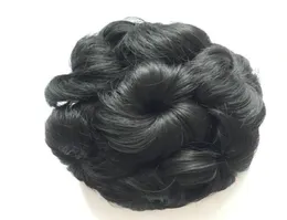 Clip In On cabelo sintético flores coque de cabelo chignons012344241472