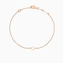 أساور Van Clover Four Leaf Bracelet Jewelry Jewelry 18K Gold Bangle Bracelet for Women Men Silver Chain Hight Alegant Jewelery Gift