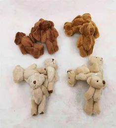 20pcs 6 cm Fuzzy Bear Skórzany palca palca pluszowe zwierzęta Zabawy Brown Kolor 2012144042616