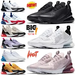 Big size 14 15 Running Sneakers 270 Triple Black White Throwback Future Medium Olive 270s University Red Men Women Designer Sports Shoes 27C For Man Woman Footwear