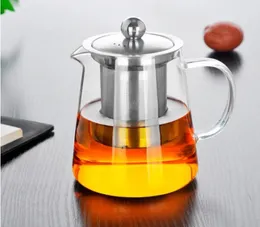 Chaleira de vidro resistente ao calor 550ml, bule de chá com filtro infusor jarra de chá para escritório em casa ferramentas de café 24 UP9109111