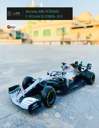 Bburago 143 Mercedes- Team Lewis Hamilton W10-44 SF90 RB F1 Racing Formula Car Статическая модель литья под давлением из сплава Car2781570