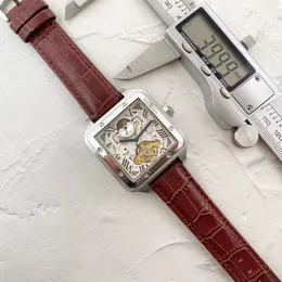 AAAВысококачественные женские часы Дизайнерские часы Элегантные и стильные кожаные часы Мужские часы с автоматическим механизмом и маховиком