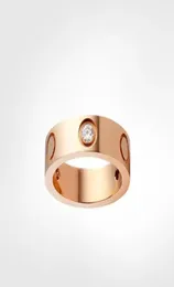 целое 4 мм 5 мм титановое стальное любовное кольцо высокого качества дизайнерское розовое золото пара колец модные украшения оригинальный пылезащитный мешок5913431