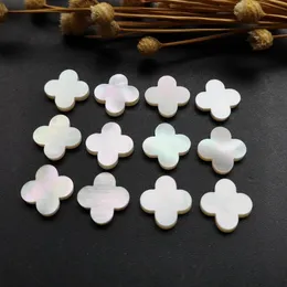 Schmuck 100 teile/los 6mm25mm Natürliche 4 Blatt Perlmutt Muschel für Fassungen Blume Cut Mop Perle Shell für Ohrringe