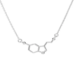 1 chemische Molekülstruktur-Anhänger-Halskette, Formel 5ht, geometrisch, exquisit, Krankenschwester, einfach, glückliche Frau, Mutter, Männer, 039s, Familie1474100