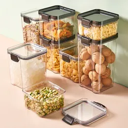 XiaoGui Pairtight Containers For Food Kitchen Storage Organization Boxes Food Storage Pots Sealed Container 240105
