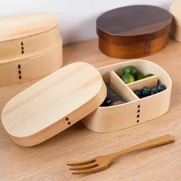 Vaisselle large Application, déjeuner emballé pratique à transporter, boîte à Bento japonaise à une couche, conteneur fournitures ménagères