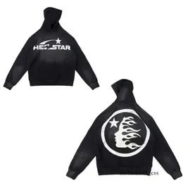 Hoodie Hellstar Erkek ve Kadın Hooded Sweatshirt Kadın Hellstars Amerikan Retro Çamur Baskı Eski Spor Gündelik Hoparlör Pantolon Hoodie 88 516