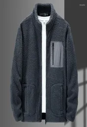Мужские куртки 039s, кашемировое пальто из ягненка, мужские и женские толстовки 2022, утепленные флисовые пальто из искусственного меха на молнии, осенне-зимняя куртка M4515236