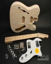 Custom 72 Te Electric Guitar For Kit DIY Unfinished Guitar Kit With Semi Hollow Body 6252871