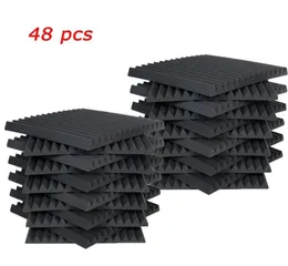 48 PCS Acoustic Panels Studio Soundproofing Wedge 1" X 12" X 12"7134200