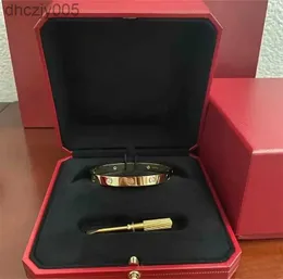 Pulsera de diseño Titanio Acero Moda clásica Hombres y mujeres Joyería de oro de 18 quilates Regalo del día de San Valentín Rosa PHXO