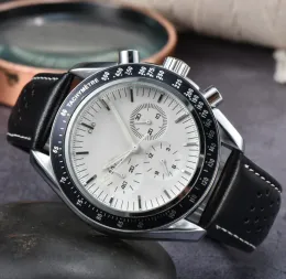 Męski kwarc 40 mm Kwarc Ruch Watch Designer gumowy pasek wszystkich zegarków ze stali nierdzewnej składana klamra wodoodporna super jasne szafir