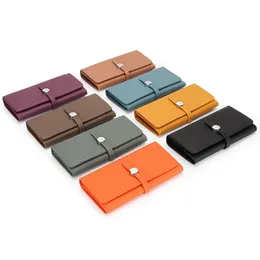 Portefeuille long en cuir véritable de grande capacité pour femme en peau de vache souple pochette de téléphone pour femme portefeuille ultra-mince porte-carte élégant 240106